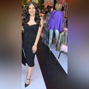 Elegant Black Midi Dress